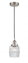  616-1PH-SN-G302 - Colton - 1 Light - 6 inch - Brushed Satin Nickel - Cord hung - Mini Pendant