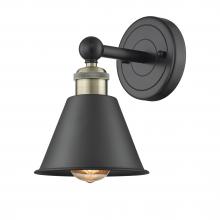  616-1W-BAB-M8-BK - Edison - 1 Light - 7 inch - Black Antique Brass - Sconce