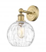  616-1W-BB-G1215-8 - Athens Water Glass - 1 Light - 8 inch - Brushed Brass - Sconce