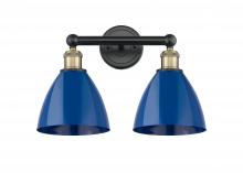  616-2W-BAB-MBD-75-BL - Plymouth - 2 Light - 17 inch - Black Antique Brass - Bath Vanity Light