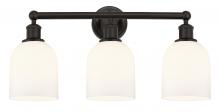  616-3W-OB-G558-6GWH - Bella - 3 Light - 24 inch - Oil Rubbed Bronze - Bath Vanity Light