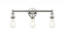  616-3W-PN - Edison - 3 Light - 20 inch - Polished Nickel - Bath Vanity Light