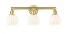 Innovations Lighting 616-3W-SG-G1217-6WV - White Venetian - 3 Light - 24 inch - Satin Gold - Bath Vanity Light