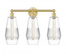  616-3W-SG-G682-7 - Windham - 3 Light - 25 inch - Satin Gold - Bath Vanity Light