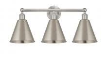 Innovations Lighting 616-3W-SN-MBC-8-SN - Berkshire - 3 Light - 26 inch - Satin Nickel - Bath Vanity Light