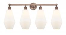  616-4W-AC-G651-7 - Cindyrella - 4 Light - 34 inch - Antique Copper - Bath Vanity Light