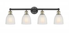  616-4W-BAB-G441 - Brookfield - 4 Light - 33 inch - Black Antique Brass - Bath Vanity Light