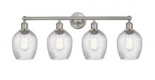  616-4W-SN-G292 - Salina - 4 Light - 33 inch - Brushed Satin Nickel - Bath Vanity Light