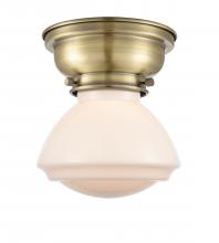  623-1F-AB-G321 - Olean - 1 Light - 7 inch - Antique Brass - Flush Mount