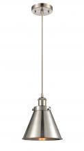  916-1P-SN-M13-SN - Appalachian - 1 Light - 8 inch - Brushed Satin Nickel - Cord hung - Mini Pendant