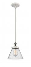  916-1S-WPC-G44-LED - Cone - 1 Light - 8 inch - White Polished Chrome - Mini Pendant