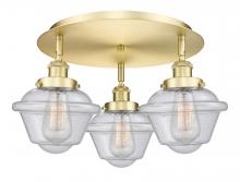 Innovations Lighting 916-3C-SG-G534 - Oxford - 3 Light - 19 inch - Satin Gold - Semi-Flush Mount