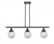  916-3I-OB-G204-6-LED - Beacon - 3 Light - 36 inch - Oil Rubbed Bronze - Stem Hung - Island Light