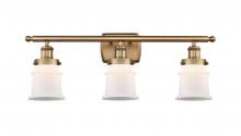  916-3W-BB-G181S - Canton - 3 Light - 26 inch - Brushed Brass - Bath Vanity Light