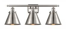  916-3W-SN-M13-SN - Appalachian - 3 Light - 26 inch - Brushed Satin Nickel - Bath Vanity Light