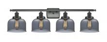  916-4W-BK-G73-LED - Bell - 4 Light - 38 inch - Matte Black - Bath Vanity Light