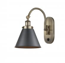 Innovations Lighting 918-1W-AB-M13-BK - Appalachian - 1 Light - 8 inch - Antique Brass - Adjustable Swing Arm