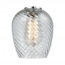  G292 - Salina Clear Spiral Fluted Glass