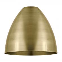  MBD-12-AB - Metal Bristol Light 12 inch Antique Brass Metal Shade