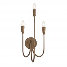  656831MZ - 3-Light Candle Sconce in Mystic Bronze