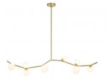  HF4808-WHT - Hampton Collection Eight Light Chandelier