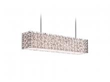  HF1701-PN - Ventura Blvd. Collection Metal Oval Pattern Rectangle Hanging Fixture