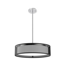  PD7916-BOR - Dalton 16-in Black Organza LED Pendant