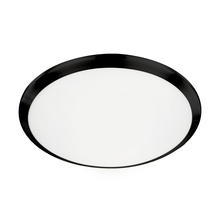  FM1515-BK - Malta 15-in Black LED Flush Mount