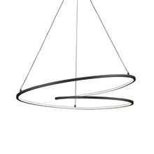  PD11132-BK - Twist 32-in Black LED Pendant