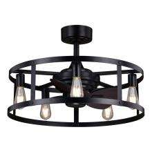  F0105 - Akron 25-in. Ceiling Fan Black