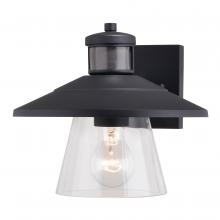  T0753 - Westport Dualux 10-in. Outdoor Motion Sensor Wall Light Textured Black