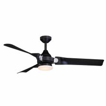  F0069 - Austin 52 in. LED Ceiling Fan Black with Chrome