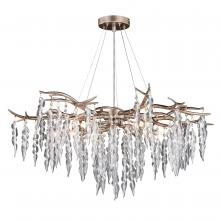  H0230 - Rainier 5 Light Chandelier Silver Mist