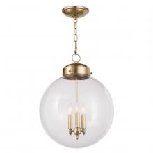  16-1004NB - Regina Andrew Globe Pendant (Natural Brass)