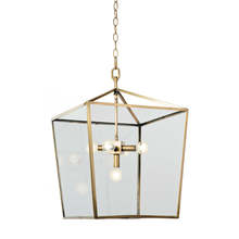  16-1039NB - Regina Andrew Camden Lantern (Natural Brass)