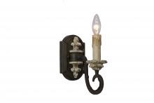  W5123-1 - Klarissa Single Sconce w/ dark gray finish