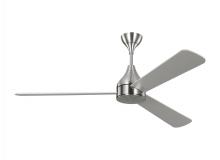  3STMSM60BSD - Streaming Smart 60" Dimmable Indoor/Outdoor Integrated LED Brushed Steel Ceiling Fan