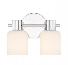  V6-L8-9022-2-11 - Strand 2-Light Bathroom Vanity Light in Chrome