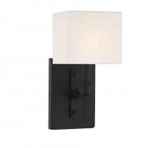  V6-L9-8550-1-89 - Collins 1-Light Wall Sconce in Matte Black