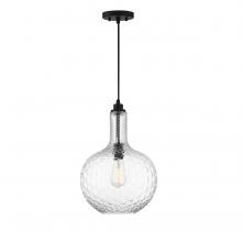  V6-L7-2930-1-89 - Kantor 1-Light Pendant in Matte Black