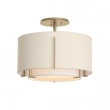  126501-SKT-84-SF1099-SA1590 - Exos Small Double Shade Semi-Flush