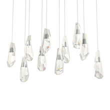  131201-SKT-LONG-07-CR - Luma 10-Light Large Crystal Pendant