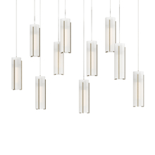  131204-SKT-LONG-84-GG0065 - Exos Glass 10-Light Pendant