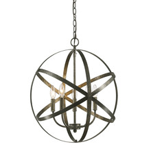  3239-AS - 5-Light Pendant light Antique Silver