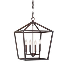  3244-RBZ - 4-Light Pendant light Rubbed Bronze