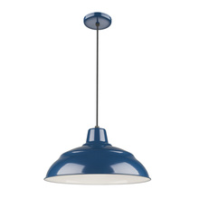  RWHC17-NB - R Series 1-Light Cord Hung Warehouse Navy Blue