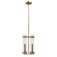  1982-VG - Milan 2-Light Mini-Pendant light Vintage Gold