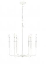  29306-TWH - Savanne 6-Light Chandelier Ceiling Light Textured White