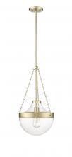  20101-MG - Clarra 1-Light Pendant light Modern Gold