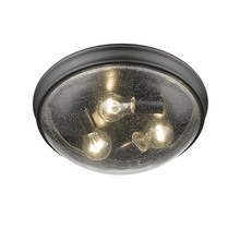  5229-MB - 3-Light Flushmount Ceiling Light Matte Black